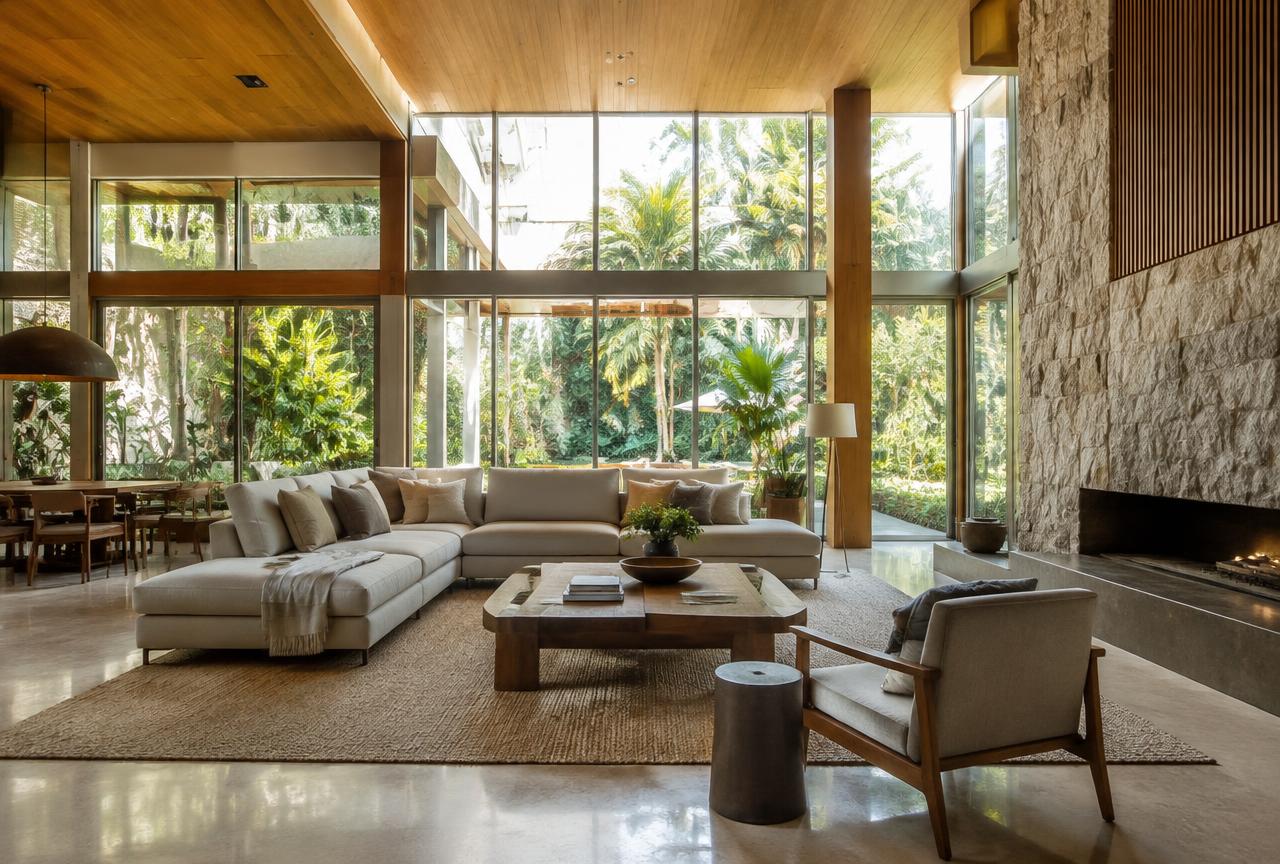 Interior de residência contemporânea